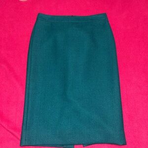 J. Crew Dark Teal Pencil Skirt